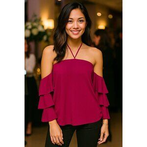 White House Black Market off-shoulder top, NWT, size 4